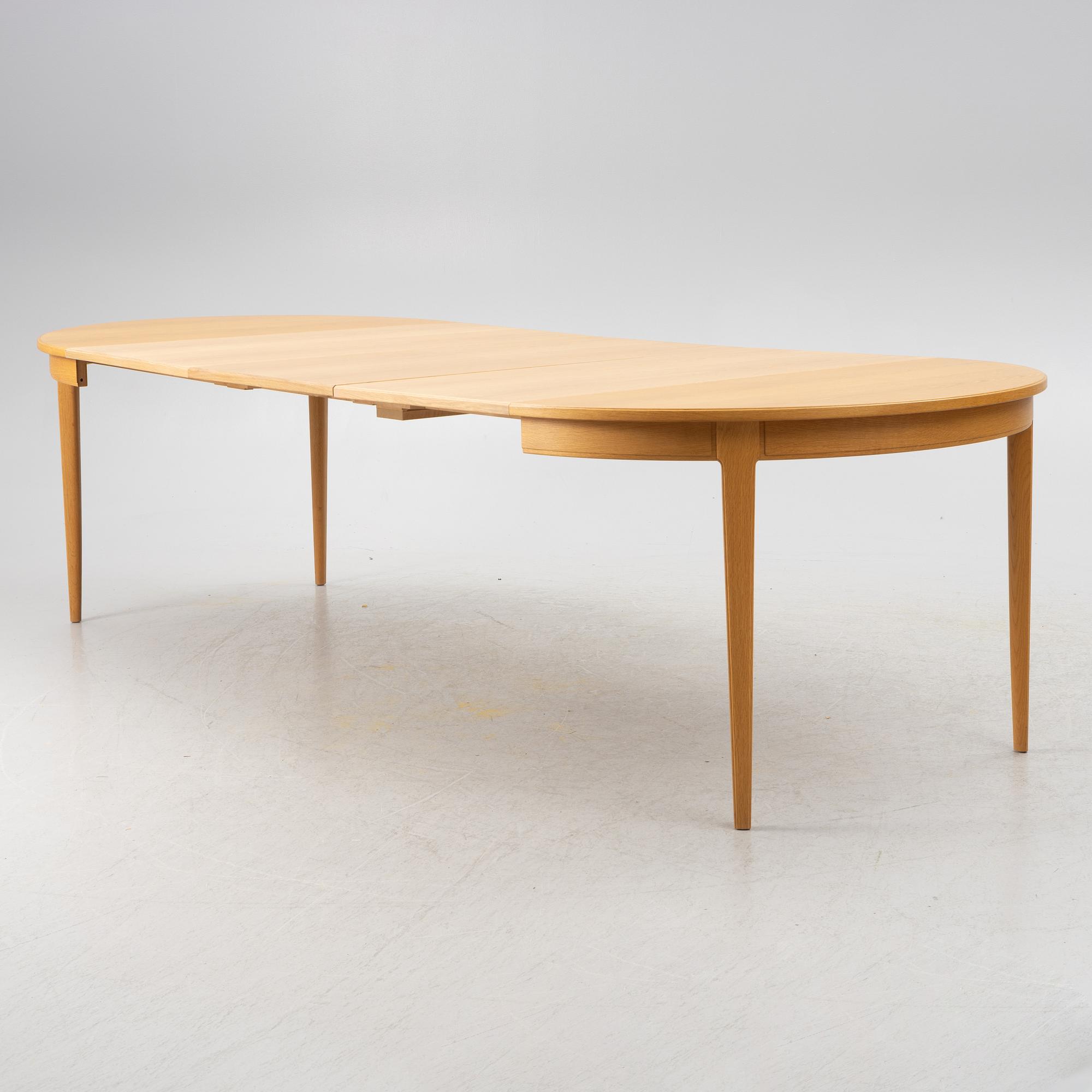 Carl Malmsten, matbord med 4 stolar, Åfors. 1900-talets andra hälft.