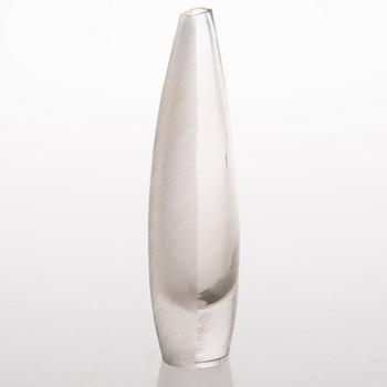 A Sulka Glass Vase, signed Tapio Wirkkala, Iiittala -57.