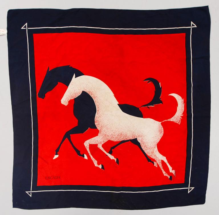 SCARVES, 4 st, bla Christian Dior, 1900-talets tredje kvarta.