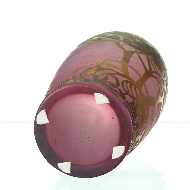 FRITZ BLOMQVIST, an Art Nouveau cameo glass vase, Orrefors Sweden ca 1915-16.