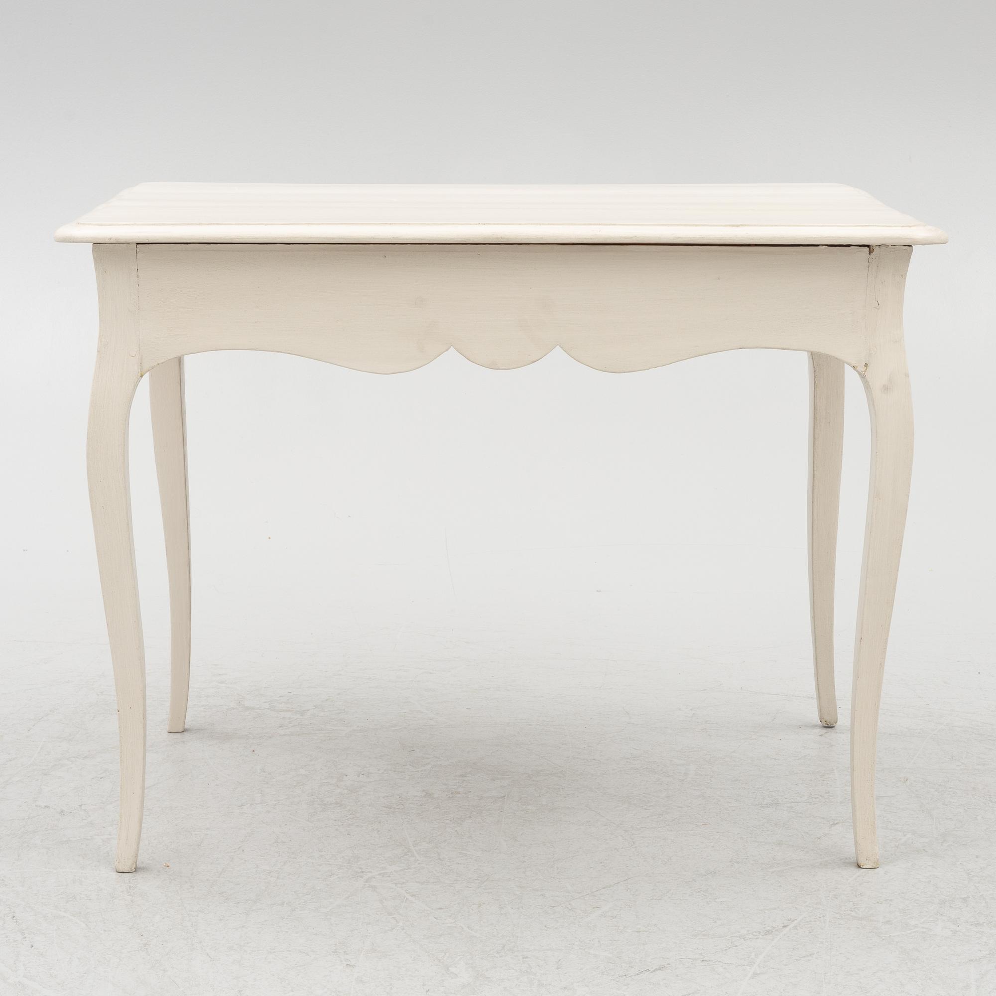 A Rococo table, second half of the 18th century.