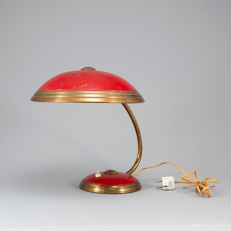 A mid 20th century Helo Leuchten table lamp, Germany.