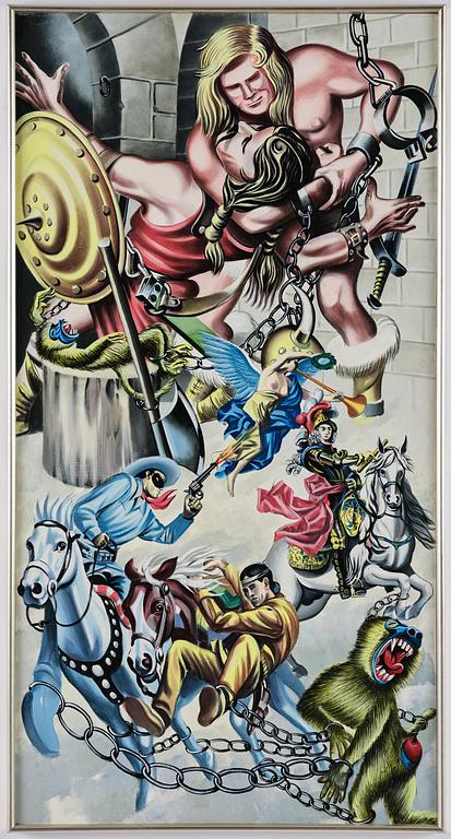 Erró (Gudmundur Gudmundsson), "Organe et Philippe V".