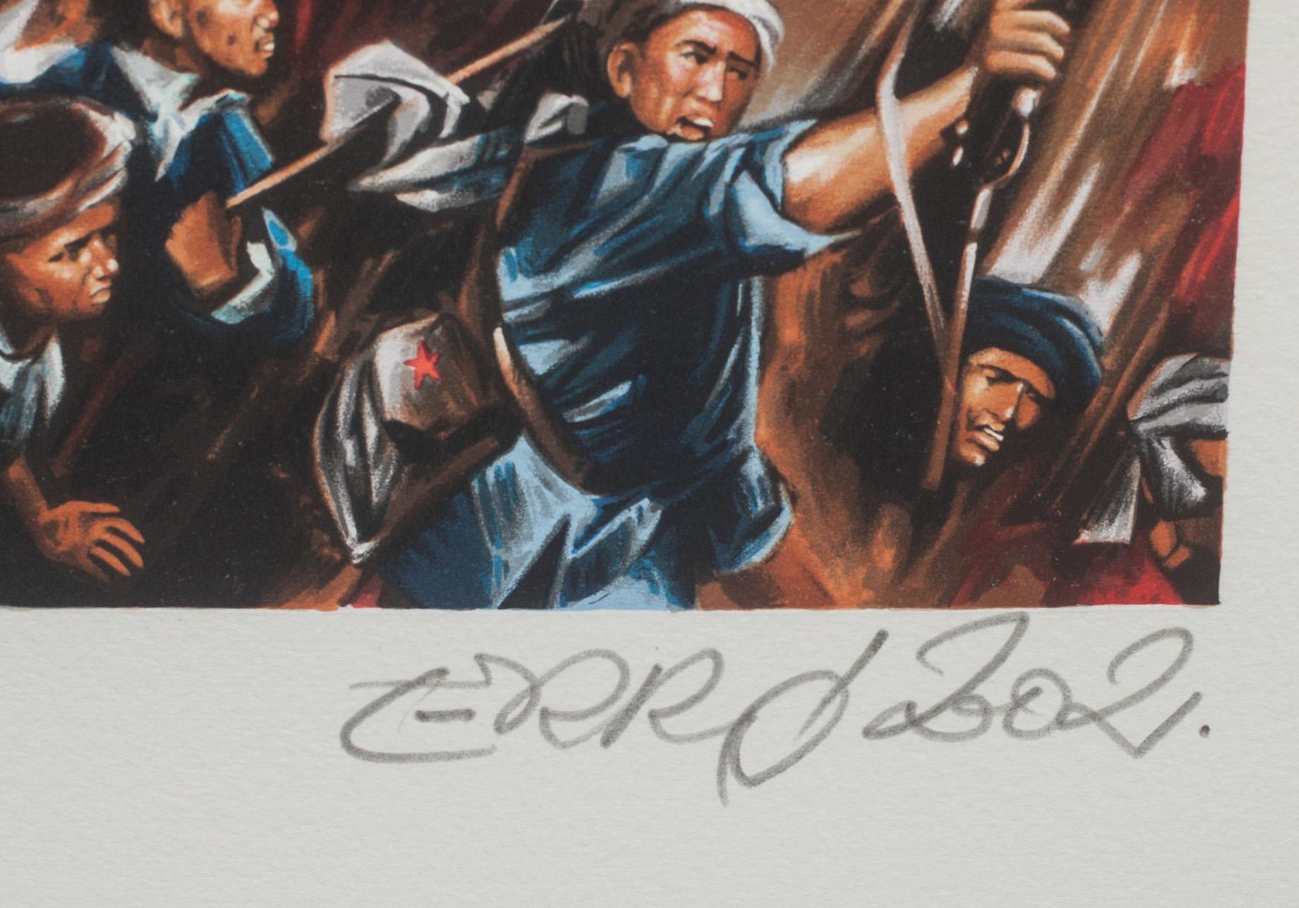 GUDMUNDUR ERRÓ, färglitografi, signerad och numrerad PHC 1/11.