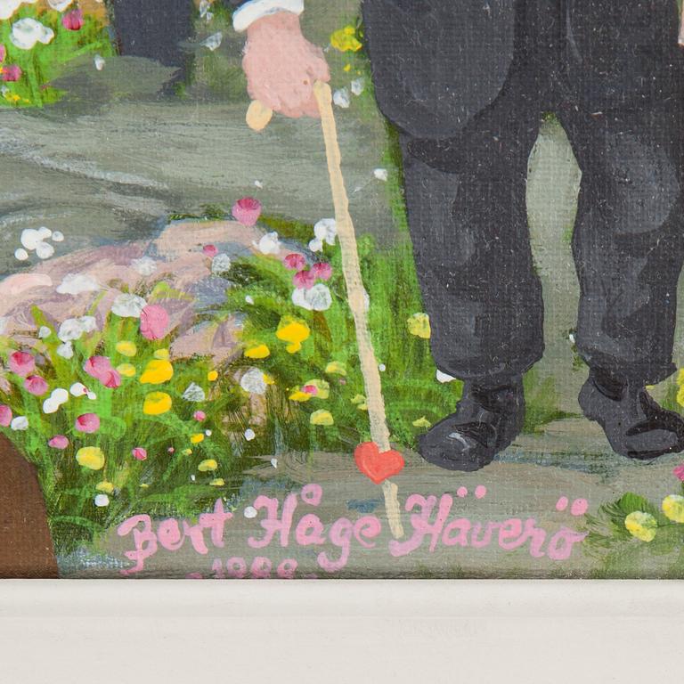BERT  HÅGE HÄVERÖ, olja på duk, signerad Bert Håge Häverö och daterad 1988.
