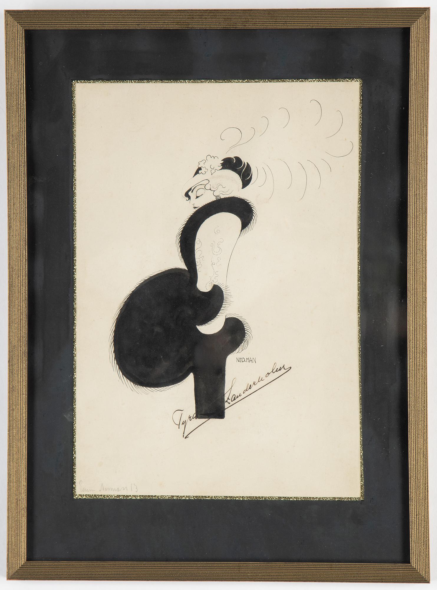 Einar Nerman, ink, signed and dated -13.
