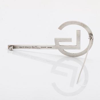 Wiwen Nilsson, sterling silver, monogrambrosch Lund 1949.