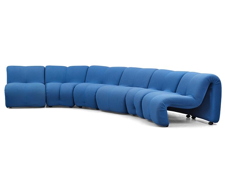 Jan Ekselius, a modular sofa, 'Etcetera Modul', J.O. Carlssons Möbel AB, Vetlanda, Sweden 1960-70s.