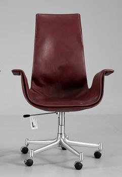 SKRIVBORDSSTOL, 'Tulip', Preben Fabricius & Jørgen Kastholm, Kill International, Tyskland. 1960-70-tal.