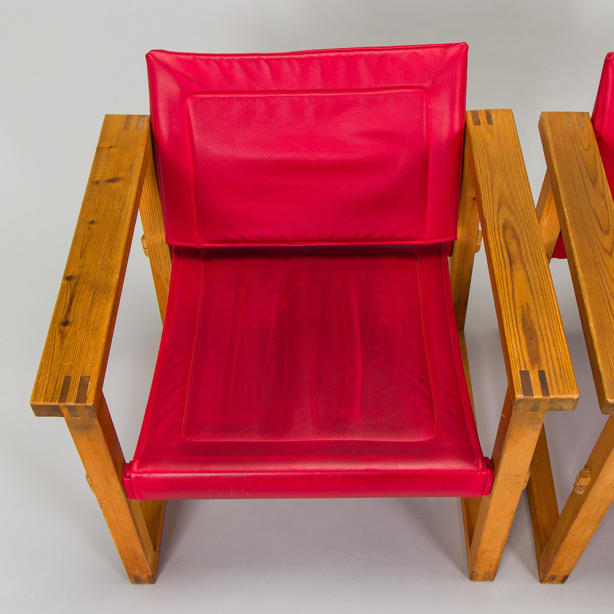 Torsten "Totti" Laakso, a pair of armchairs, “Farmari”, Skanno, 1965.
