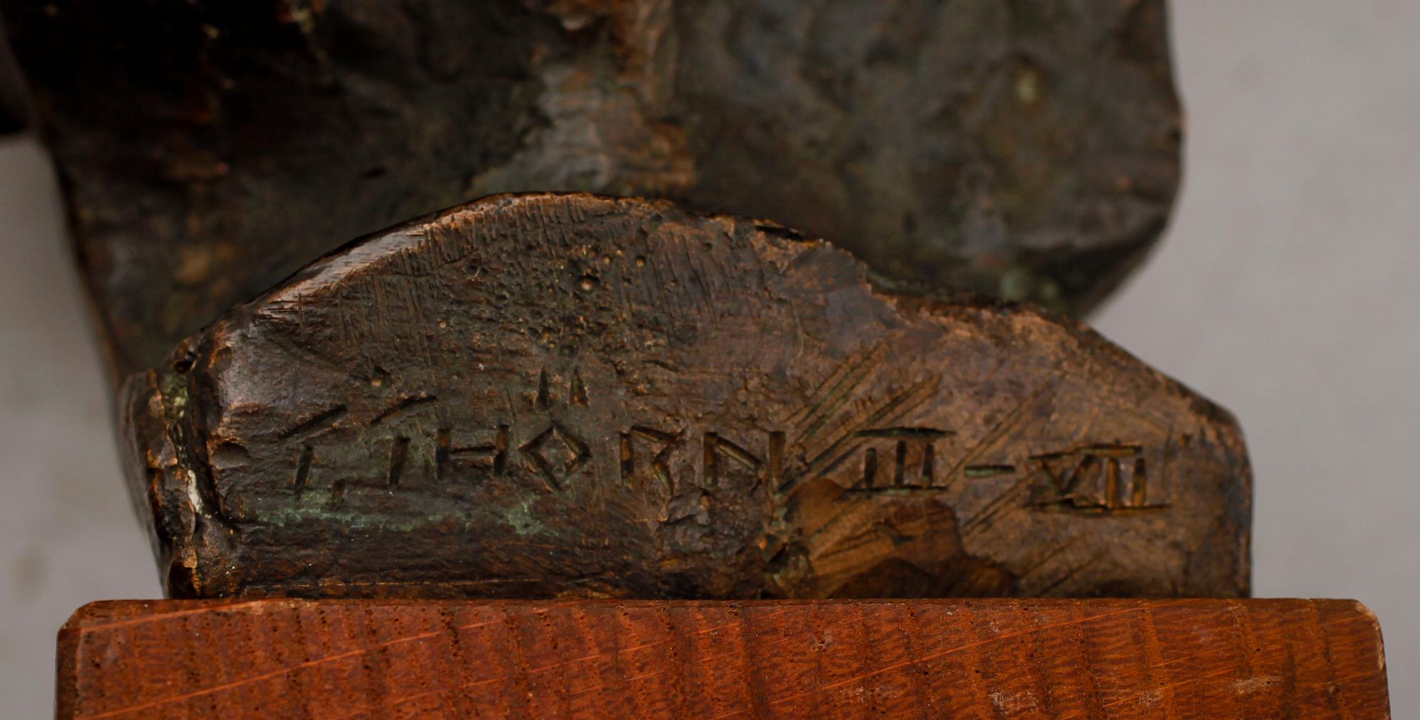 THURE THÖRN, skulptur, brons, signerad.