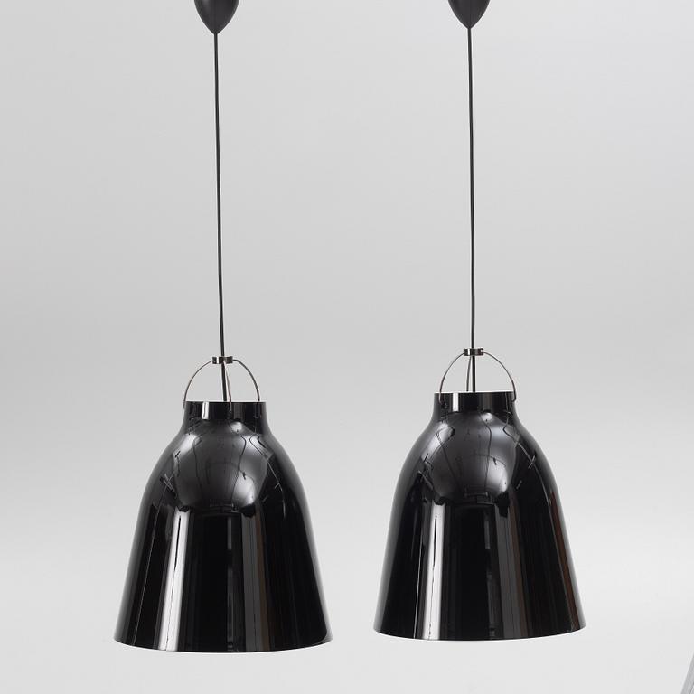 Cecilie Manz, ceiling lamps, a pair, "Caravaggio", Fritz Hansen, Denmark.