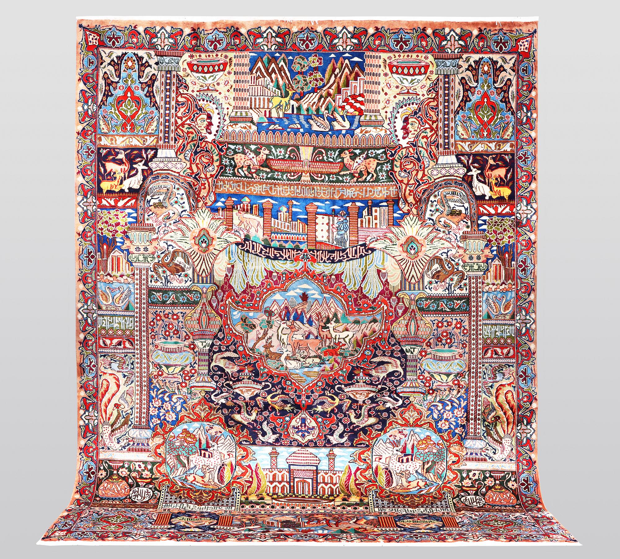 A carpet, Kashmar, ca 390 x 300 cm.