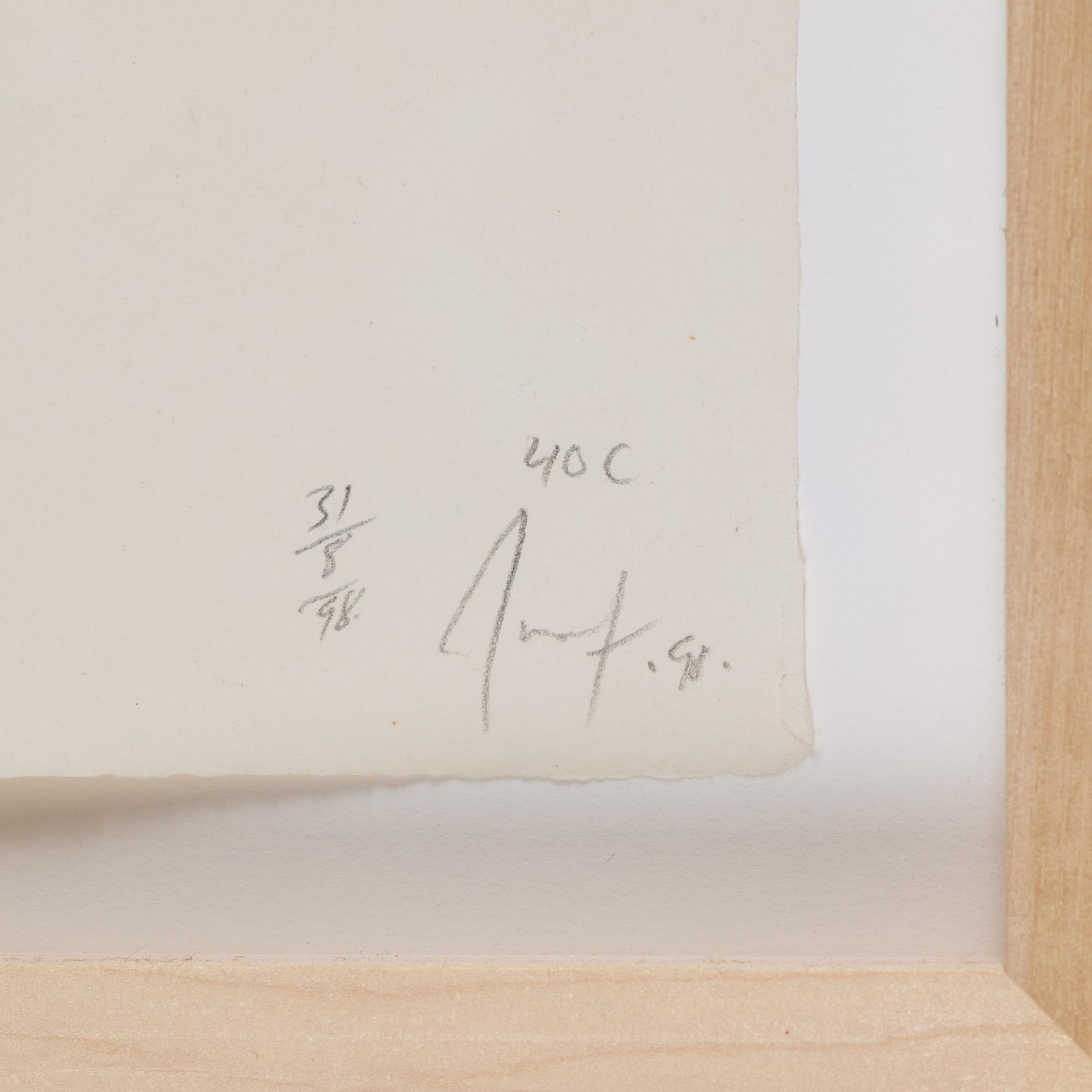 ULF ROLLOF, triptych, watercolour on paper, signed and dated 31/8/98.