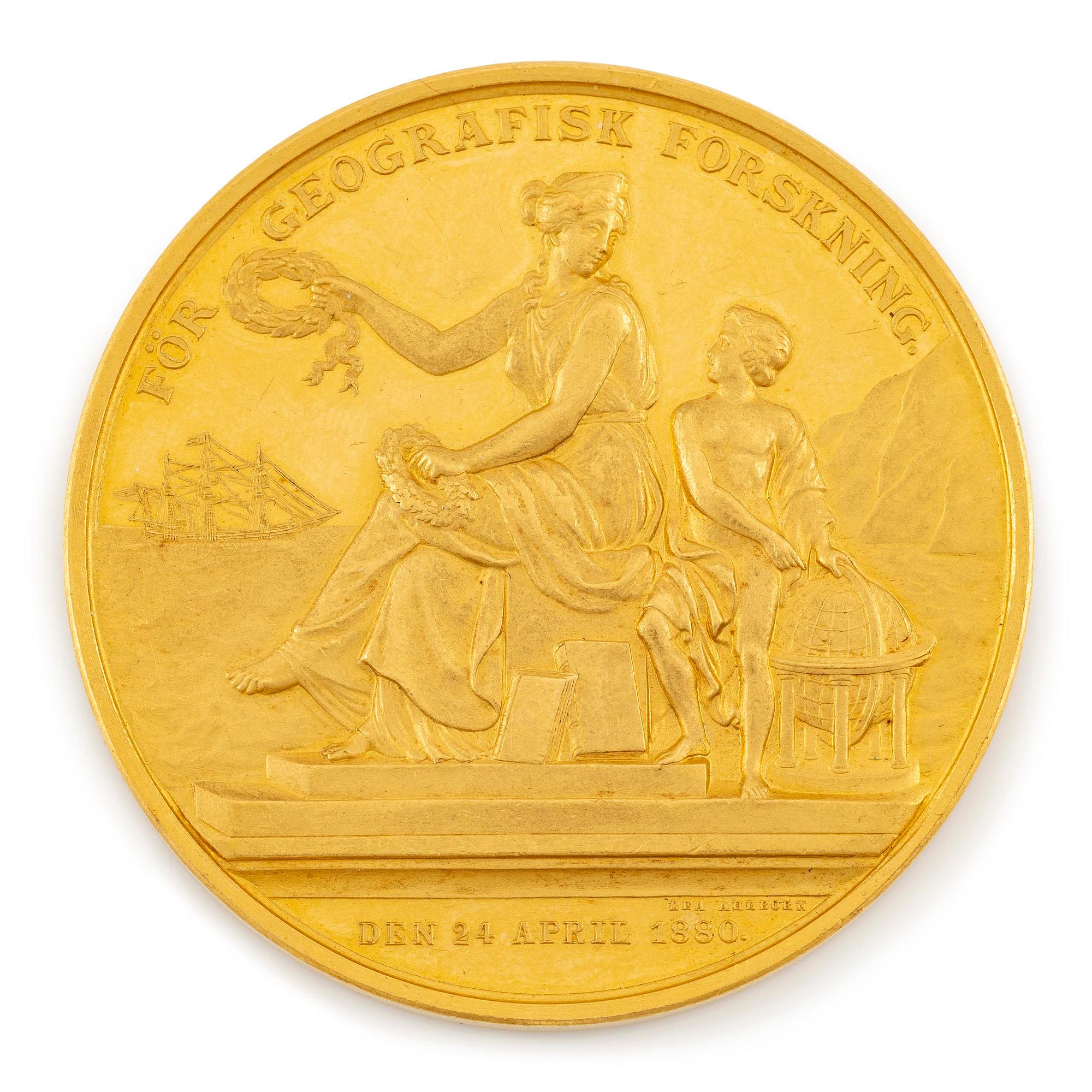 Otto Nordenskjöld's Vega Medal, The Swedish Society for Anthropology and Geography, 1904.
