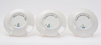 A Royal Copenhagen 'Flora Danica' part dinner service, Denmark, 20th Century.