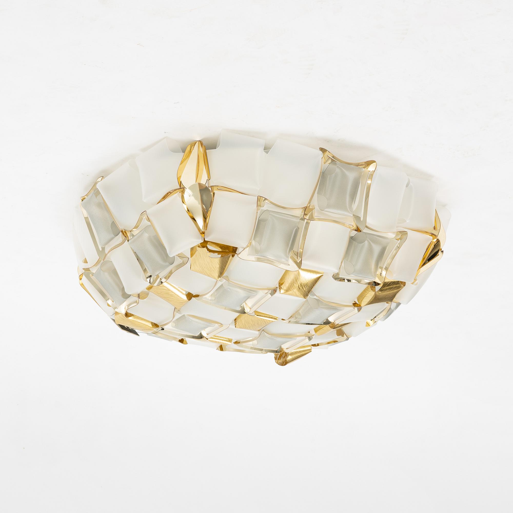 Adriano Rachele, a ceiling/wall lamp, 'Mida', Slamp, 2023.