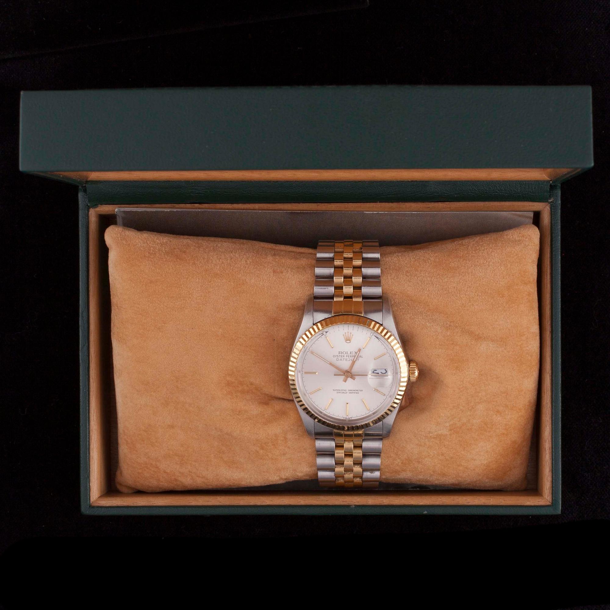 ARMBANDSUR, herr, Rolex Oyster Perpetual Datejust. Guld/stål. 1900-talets.