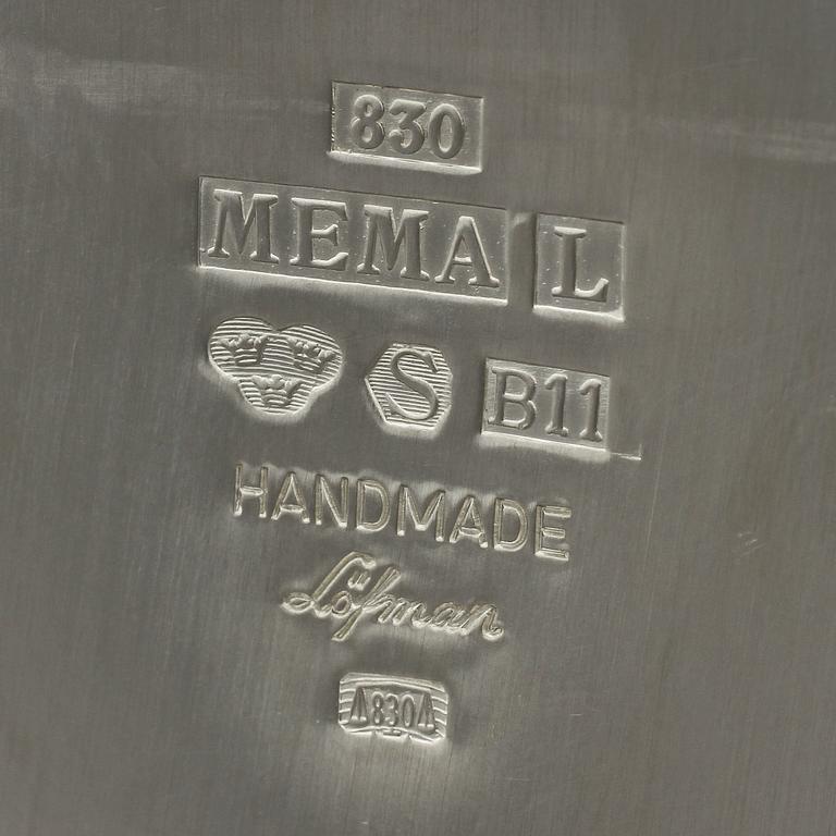 VAS, silver, Eric Löfman, MEMA, Linköping, 2000. Vikt 280 g.