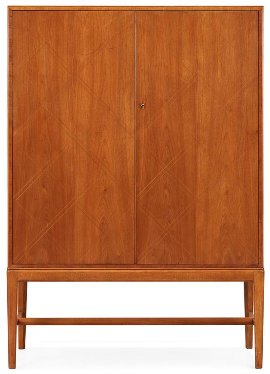 An mahogany cabinet, probably by Oscar Nilsson, Bodafors, 1940's-50's.