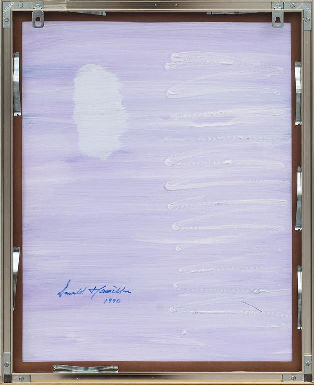 DONALD HAMILTON FRASER, blandteknik, signerad och daterad 1990 a tergo, bok medföljer.