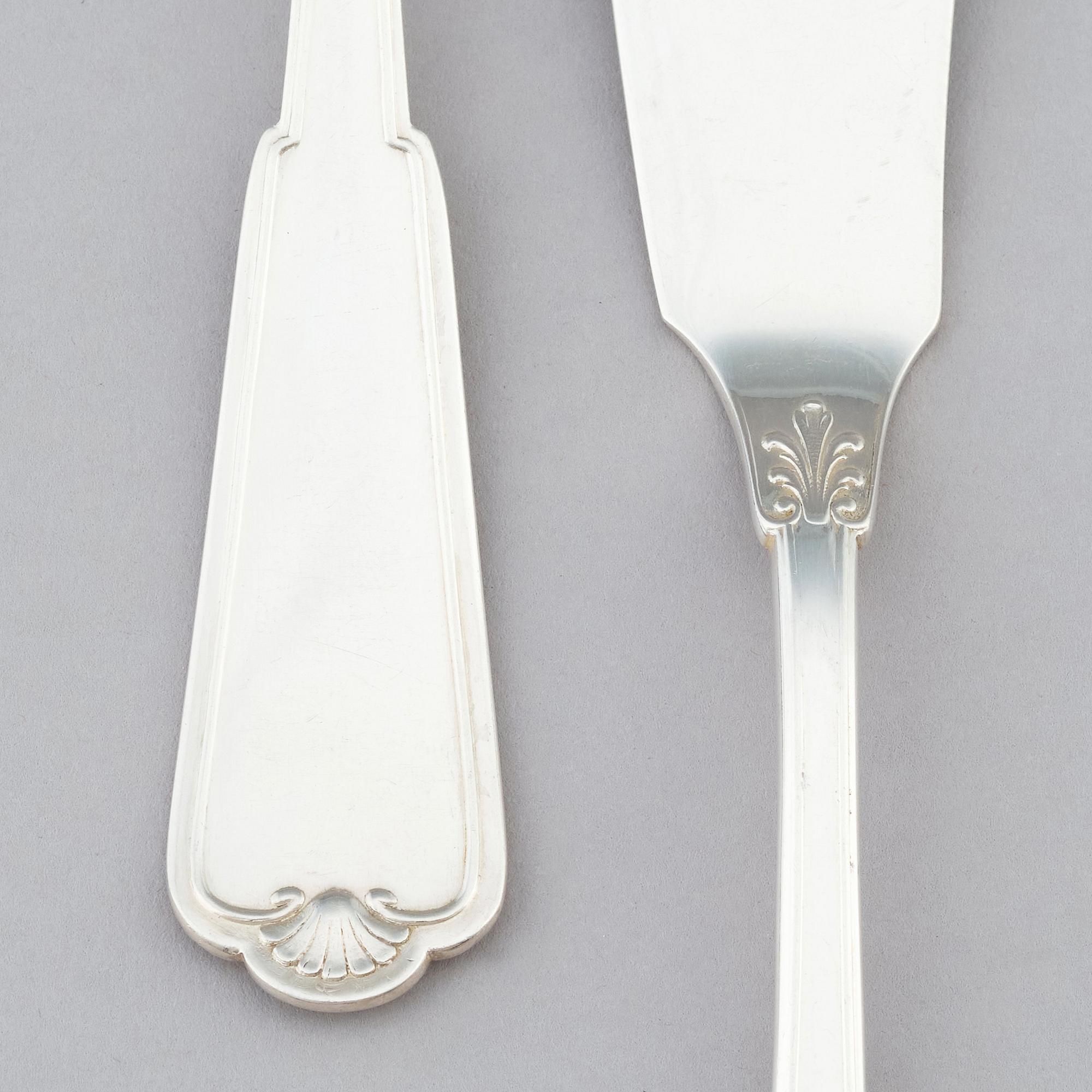 A Swedish 20th Century silver cutlery-set of 114 pieces, marks of WA.Bolin, Stockholm 1920 and 1933.
