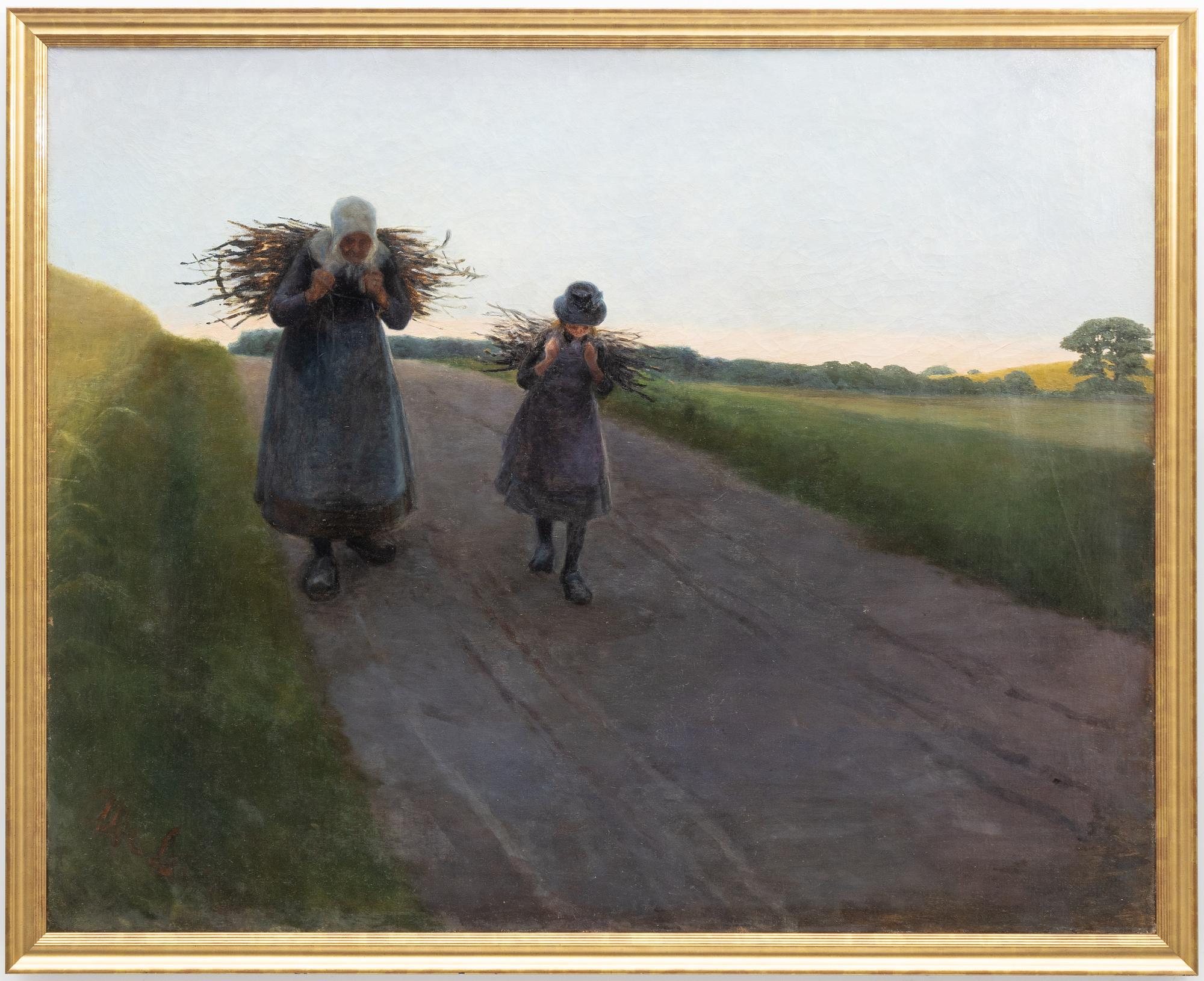 Alfred Larsen, Twilight by the road.
