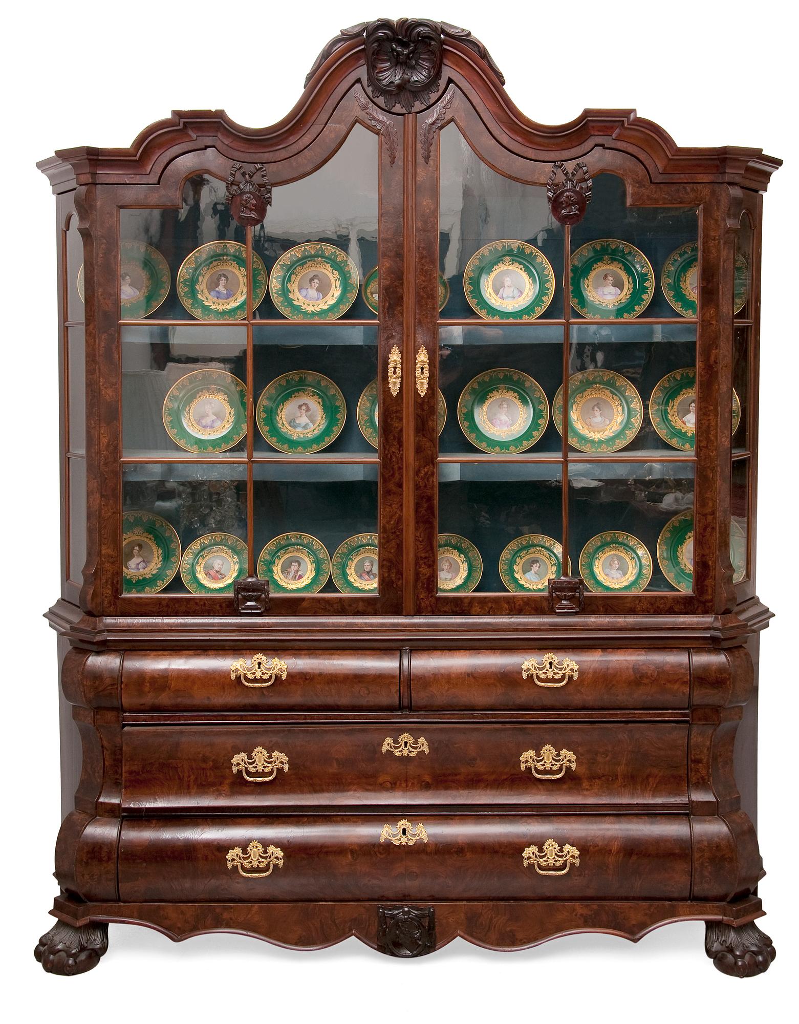 A VITRINE CABINET.