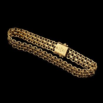 ARMLÄNK, 18 k guld, stmpl SAAB, Stockholm, 1962, vikt 17 g.