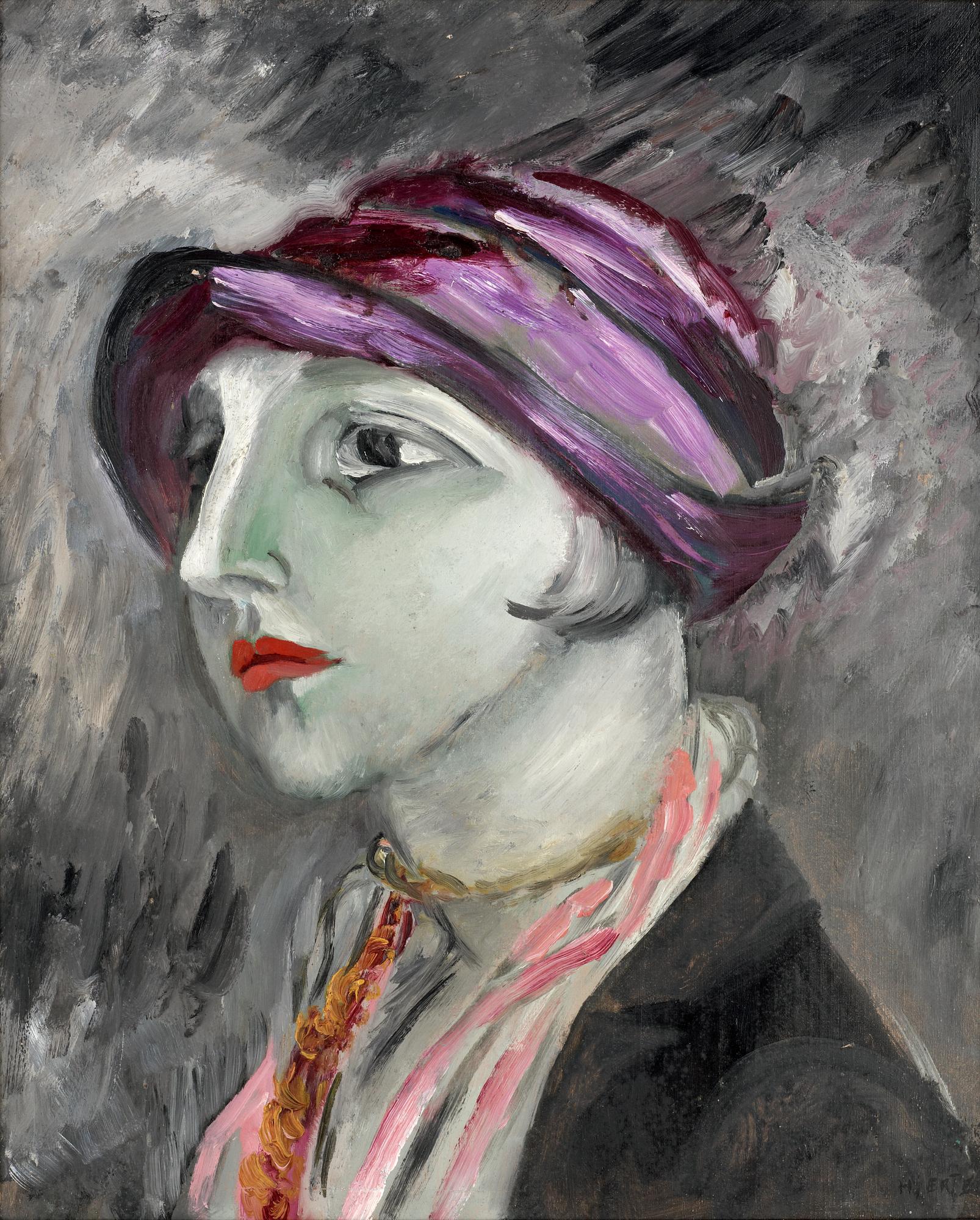 Sigrid Hjertén, The violet hat.