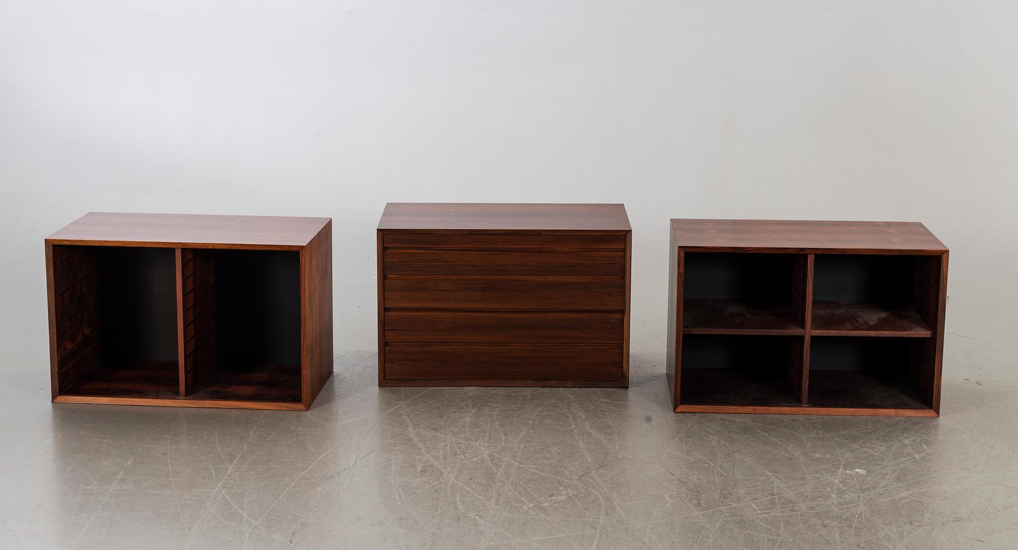 POUL CADOVIUS, a rooswood 'Royal system' shelving unit, third quater of 20th century, Denmark.