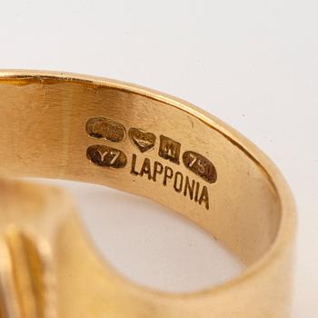 Björn Weckström  'Tourmaline river', ring. Lapponia 1976.