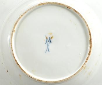 A part Meissen dinner service, 18th Century. (14 pieces).