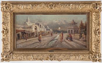 OKÄND KONSTNÄR 1800-TAL, Olja på duk, ett par, signerade W. Halm.