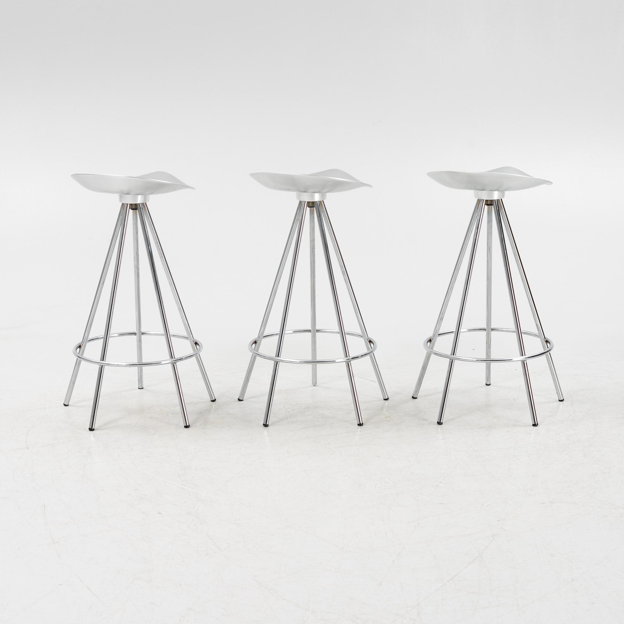 Pepe Cortés, three 'Jamaica stool' bar stools, Amat, Spain.