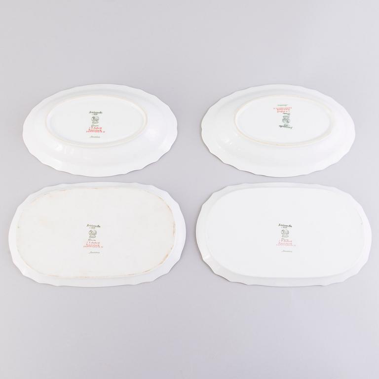 A 51-piece Hutschenreuther Selb Dresden porcelain dinner set, Bavaria Germany.