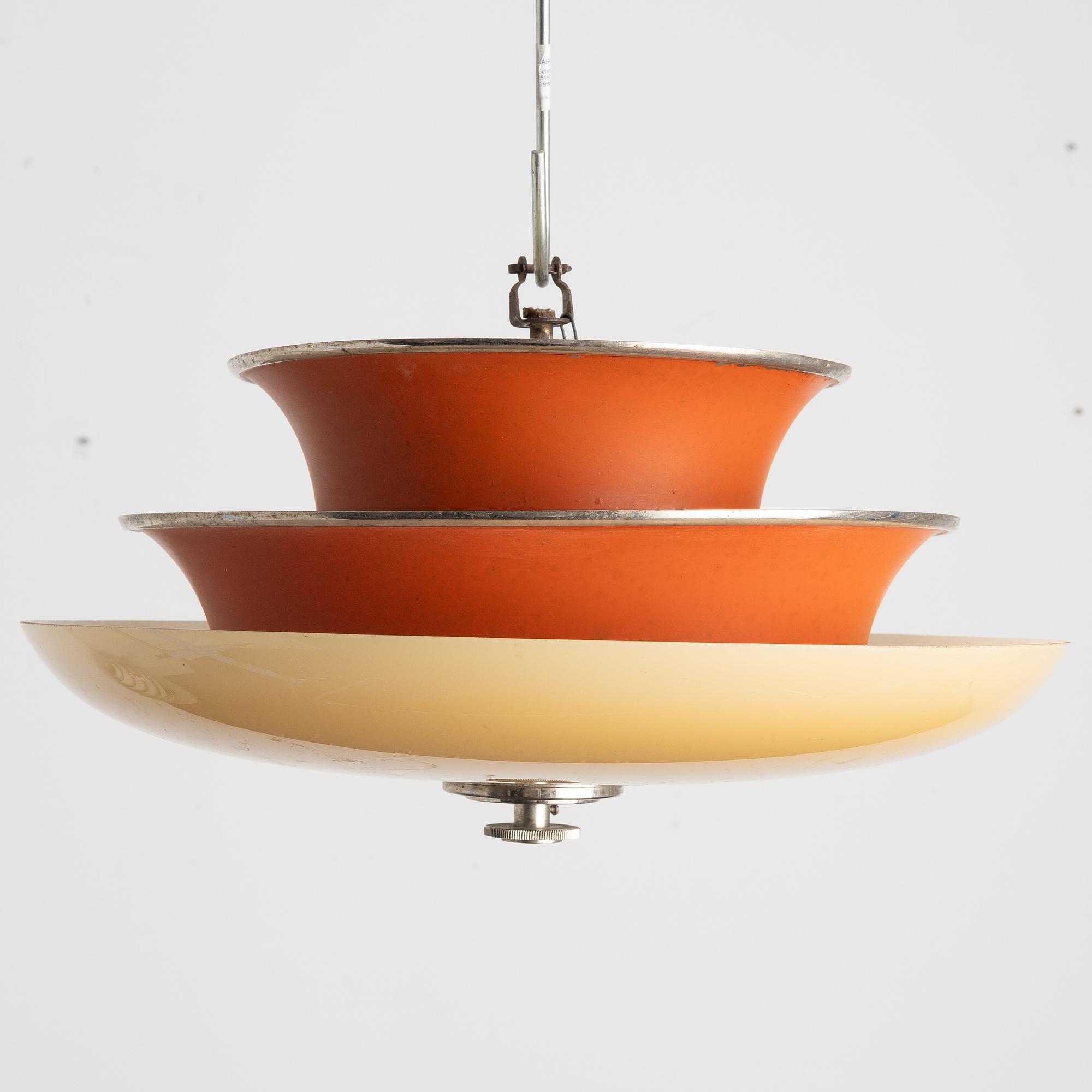 Erik Tidstrand, taklampa, modell "28973", Nordiska Kompaniet, 1930-tal.