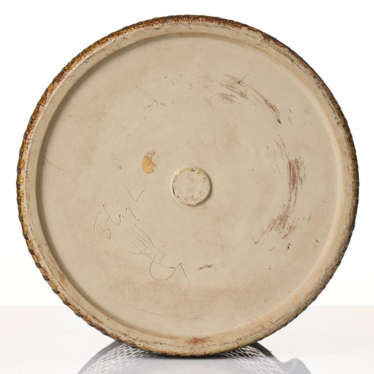 Stig Lindberg, a stoneware urn, Gustavsberg Studio 1967.