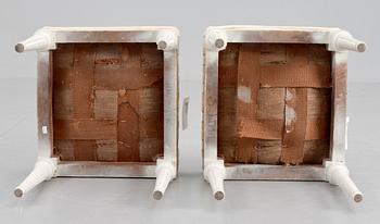 TABURETTER, ett par, gustaviansk stil, 1919.