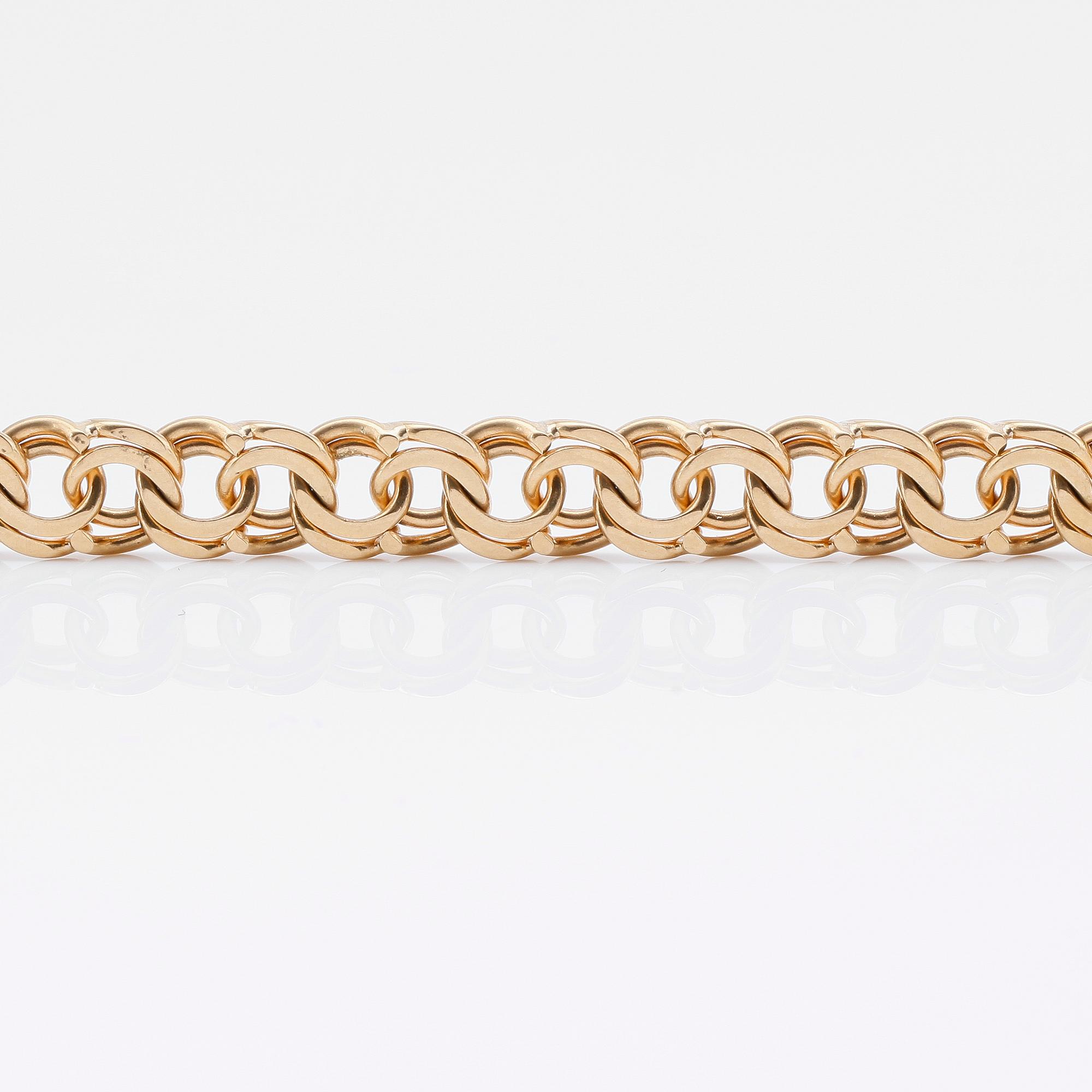 ARMBAND, 18K guld, svenska stämplar, 1971. Vikt ca 25 g.