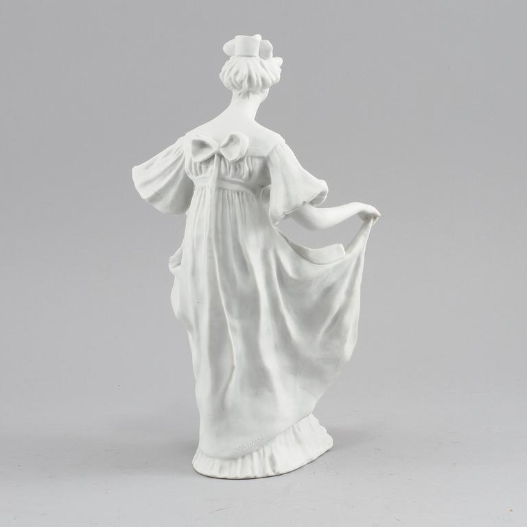 FIGURIN, parian, Sèvres-liknande märke, 1900-tal.