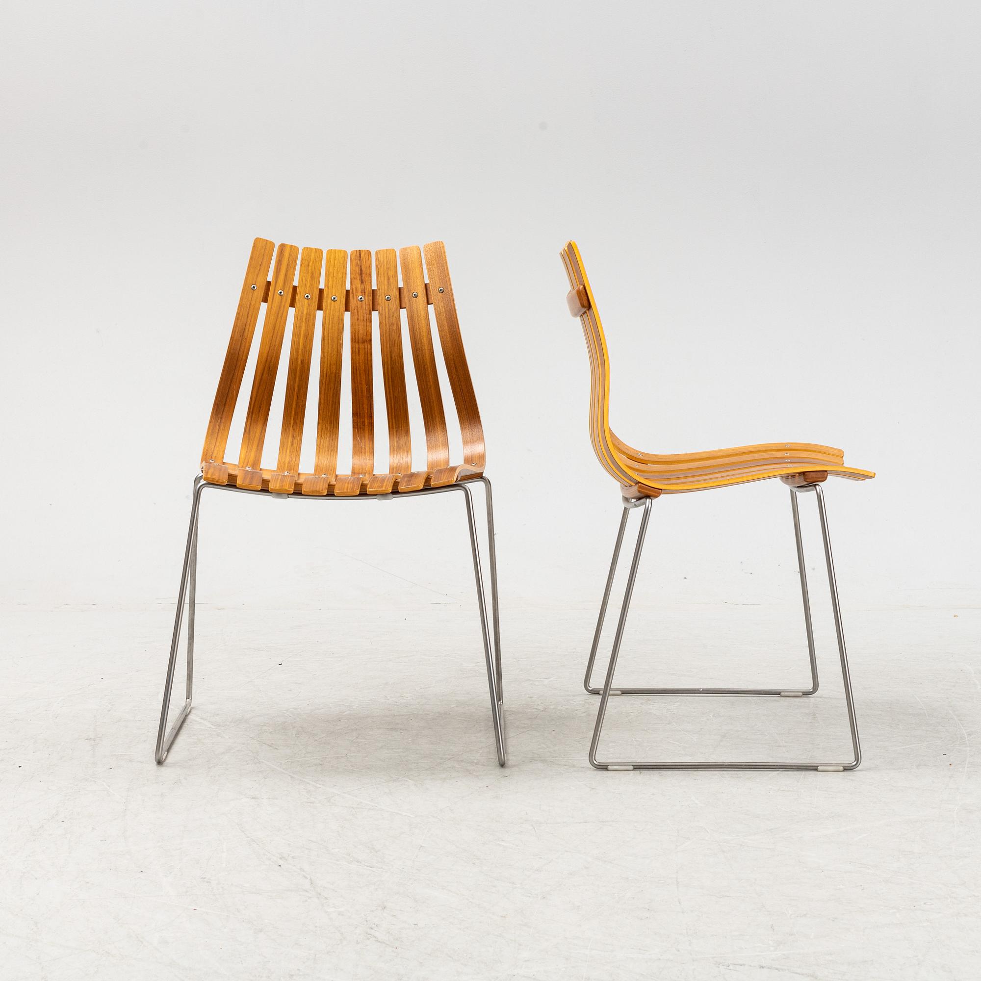 Hans Brattrud, stolar, 10 st, "Scandia Junior", Hove Möbler, Norge.