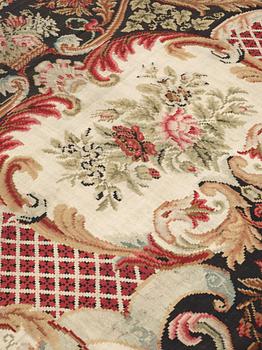 A CARPET. Antique Bessarabian Kilim. Ca 213 x 255,5 cm.