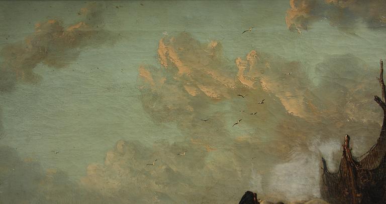 OKÄND KONSTNÄR, olja på duk, 1800-tal.