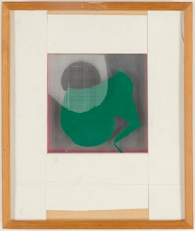 ERIK CHAMBERT, mixed media, signed and dated 1977 on reveres.