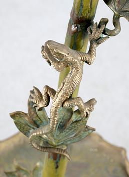 GOLVLAMPA, metall, jugend, tidigt 1900-tal.