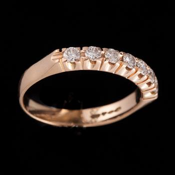 RING, 14K guld, diamanter, 1996. Vikt ca 3,6 g.