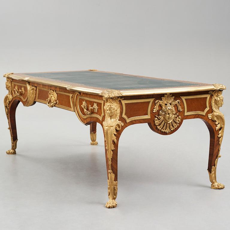 A Régence style, Ormolu - Mounted Bureau Plat, around year 1900.