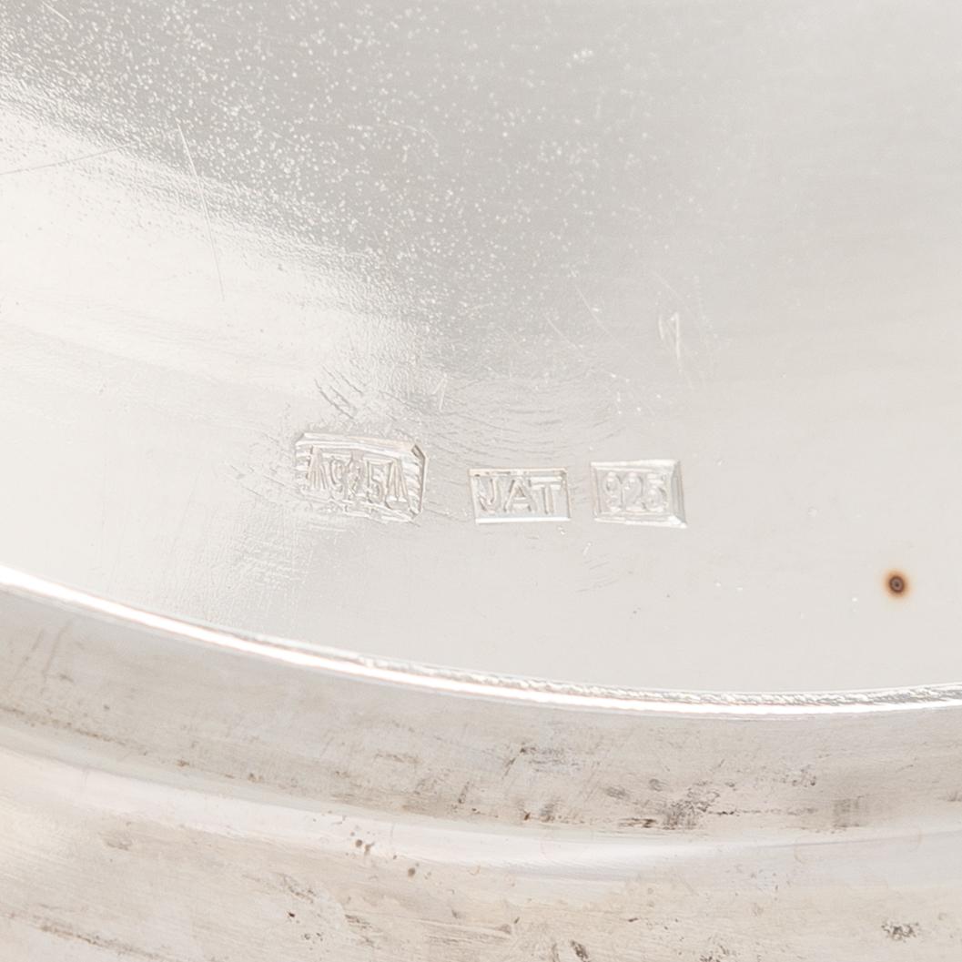 Pekka Piekäinen, a three piece silver coffee set for J.A. Tarkiainen, Helsinki 1988 and 1985.