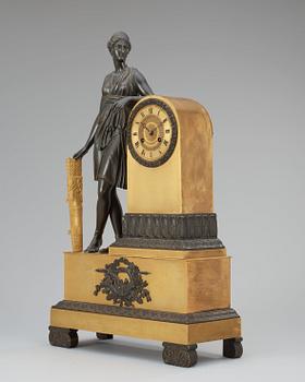 A French Empire early 19th century mantel clock.